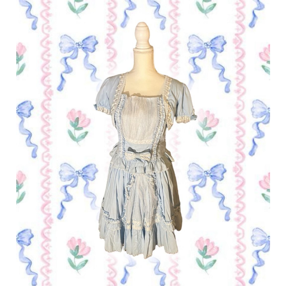candy violet lolita blouse skirt bolero set